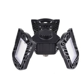 General Deformable Lamp Garage Light Radar Warehouse Industrial Lamp Home Lighting High Intensity (Option: White 80W sensor)